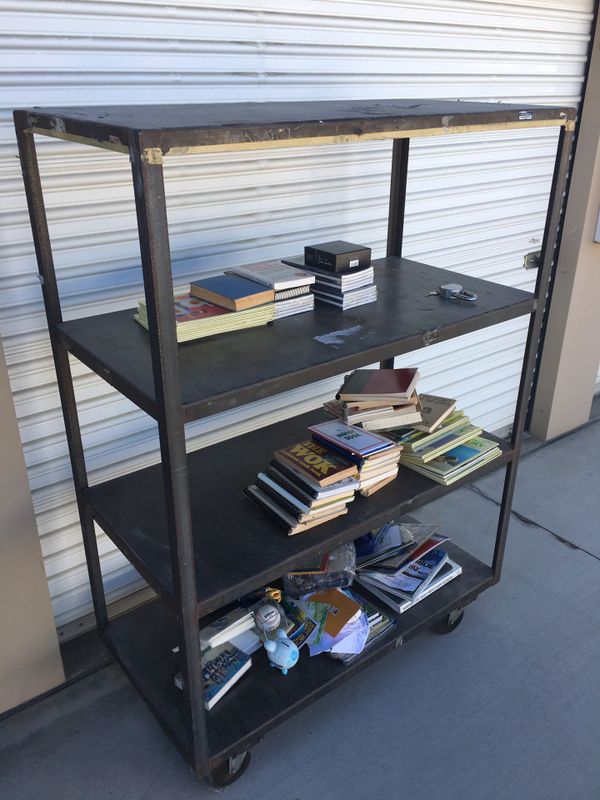 Rolling metal shelf heavy duty for Sale in Murrieta, CA OfferUp