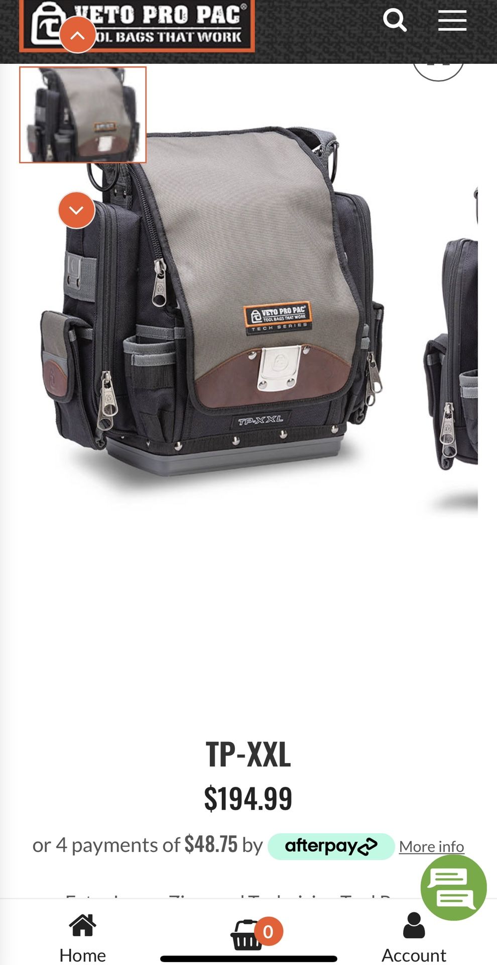 Veto Pro Pac TP XL