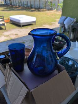 9 piece glassware set