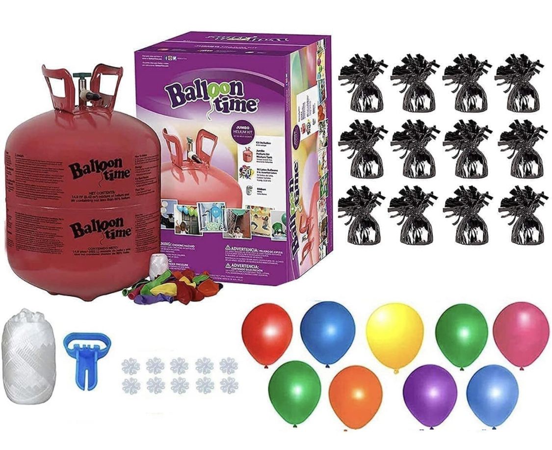 Balloon Time Helium Tank Package - NEW