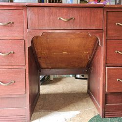 Vintage Typewriter Desk Solid Wood