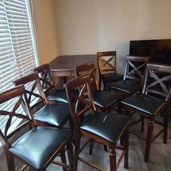 Beautiful Solid Wood Dining Table 8chair