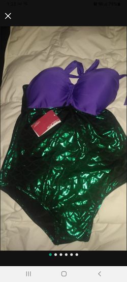 Little Mermaid Inspired Bathing Suit Adult