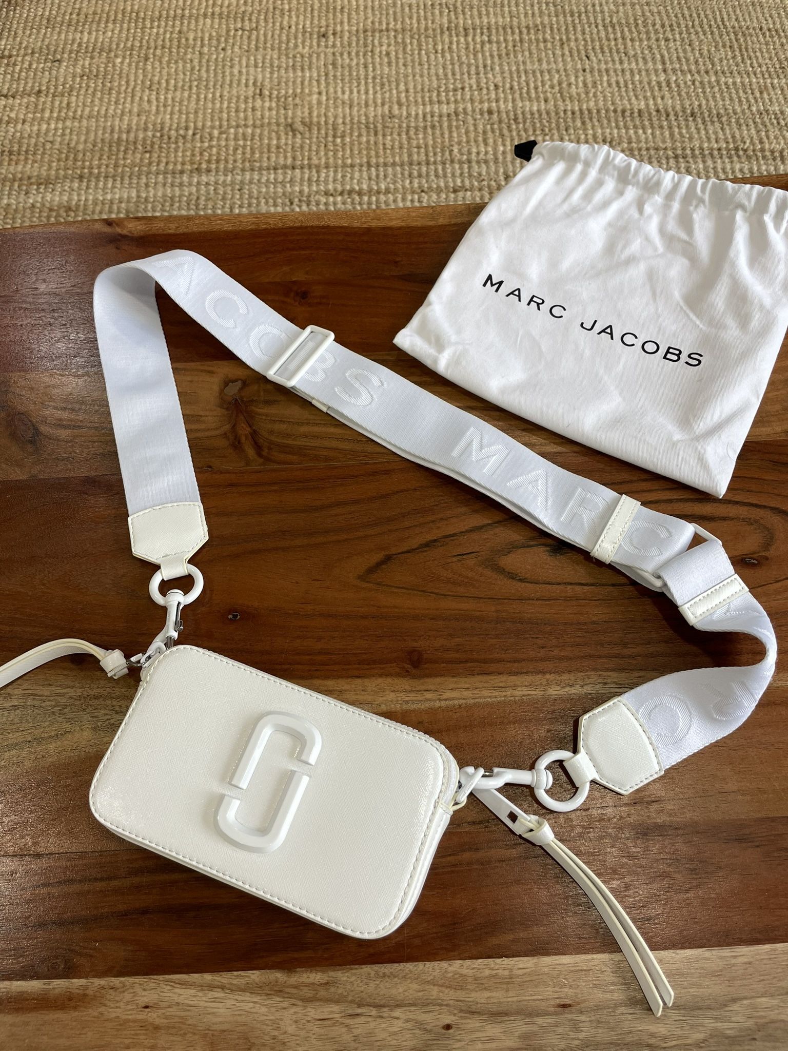 Marc Jacobs Snapshot Crossbody Shoulder Bag White