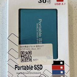 Portable SSD Hard Drive 30TB