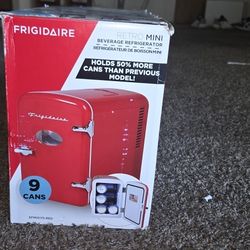 Frigidaire Retro Mini Fridge – Cool Drinks & Skincare Ready! ✨