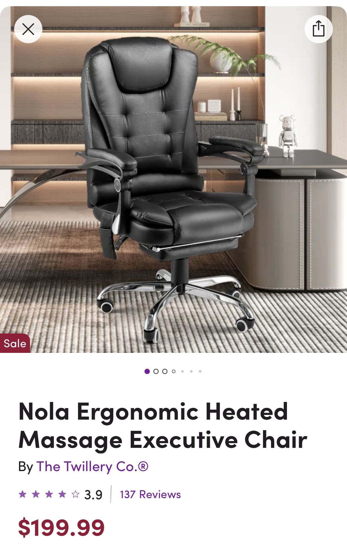 Heated Massage Executive Chair