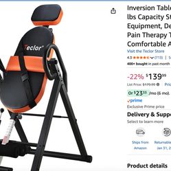 Inversion table. Brand new 