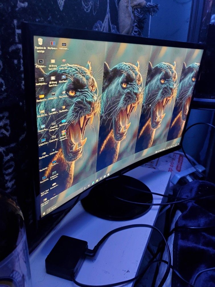 SAMSUNG CURVED DESKTOP COMPUTER MONITOR 🖥..25 INCHES WORKS GREAT..GREATEST GRAPHICS...AVAILABLE FOR FAIR OFFERS...