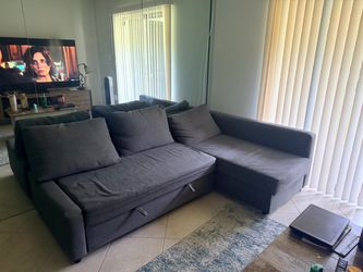 Sleeper couch with chasse for storage