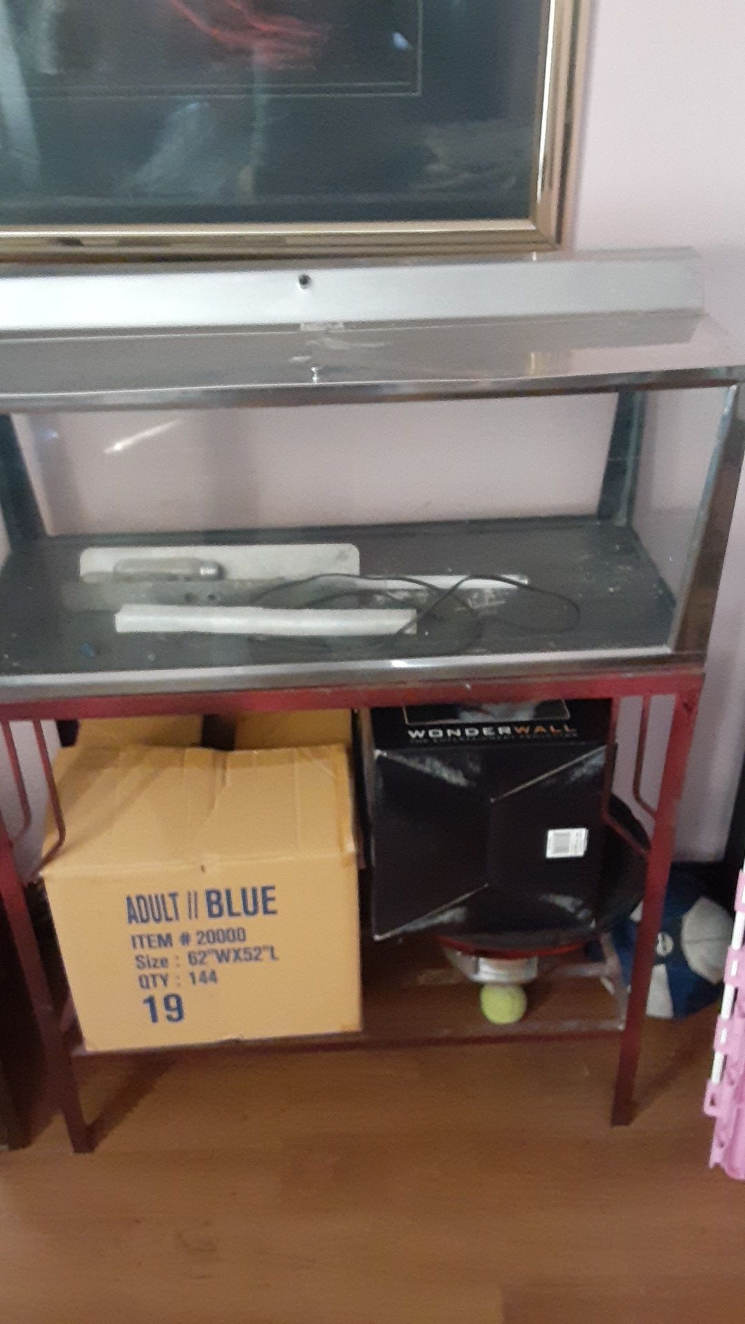 Vintage fish tank stainless steel