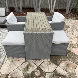 Stackable Outside Dining Set