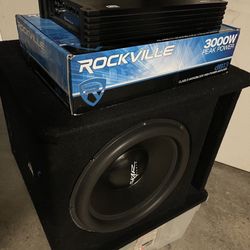 amplifier and bass skar size 15 inch