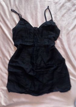 Black mini dress