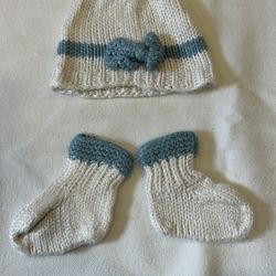 Baby Infant Matching Hat And Socks