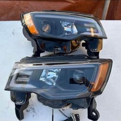 17-22 Jeep Grand Cherokee LED Switchback Headlights Faros Calaveras Micas Luces 