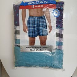 New 3 Pack Of Gildan Premium Cotton Comfort  Boxers 2XL