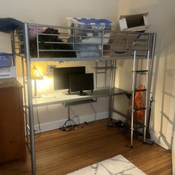 Desk/single Bed Combo Unit 