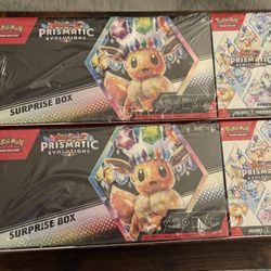 Pokemon Prismatic Evolutions Surprise Box + Booster Bundle (Sam’s Club) Lot Of 2