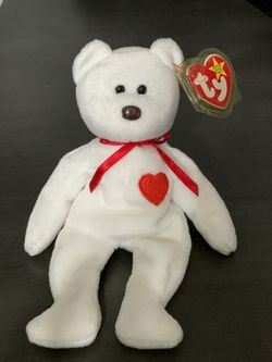 1993 Very Rare Ty Valentino Bear Beanie Baby