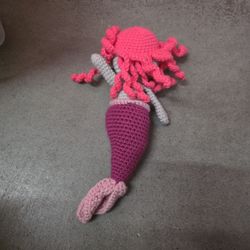 Stuffed Hamdmade  Crochet Mermade 
