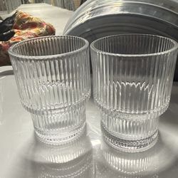 Two small glasses