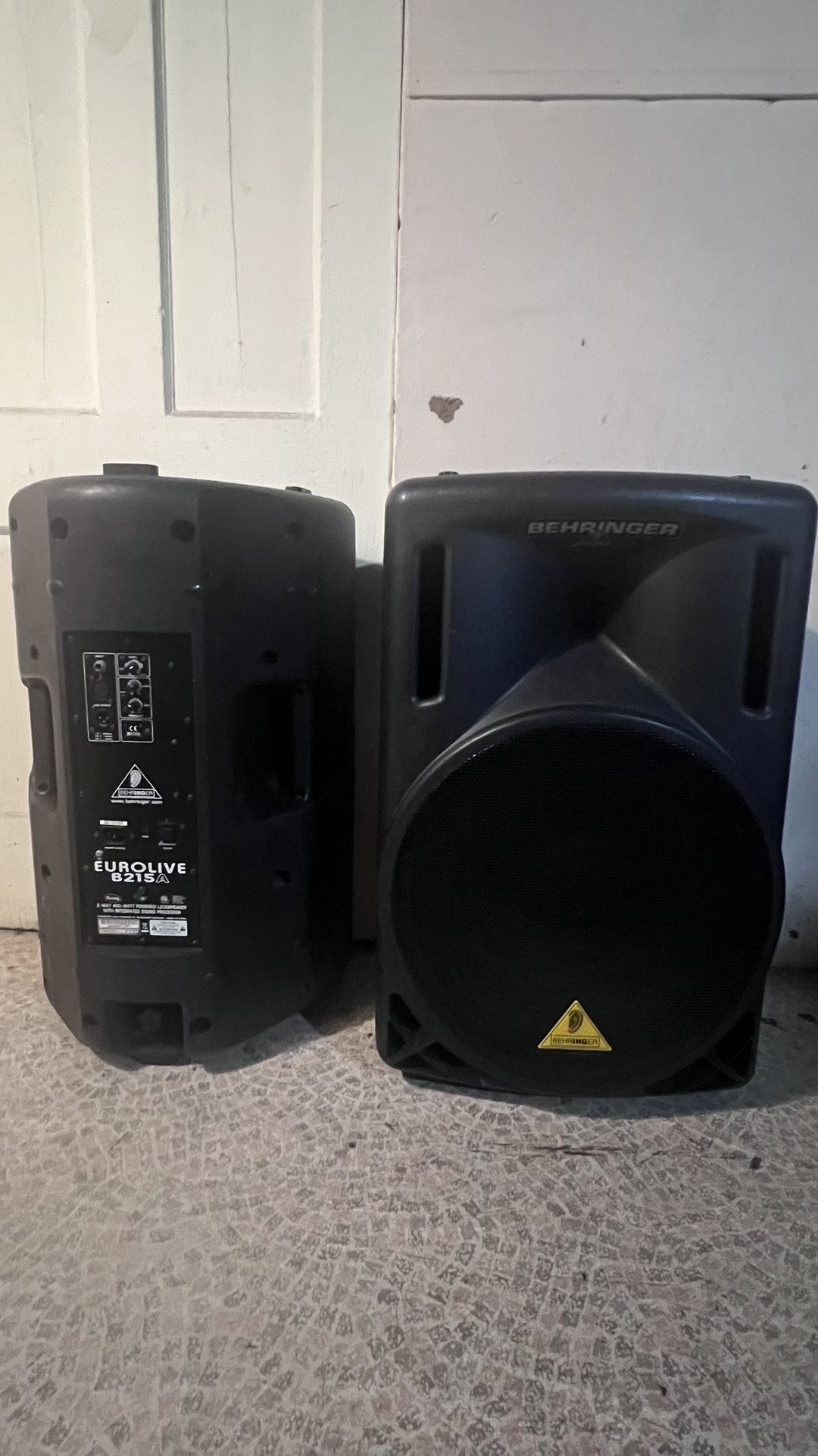 A Pair Of Behringer Powered Speakers