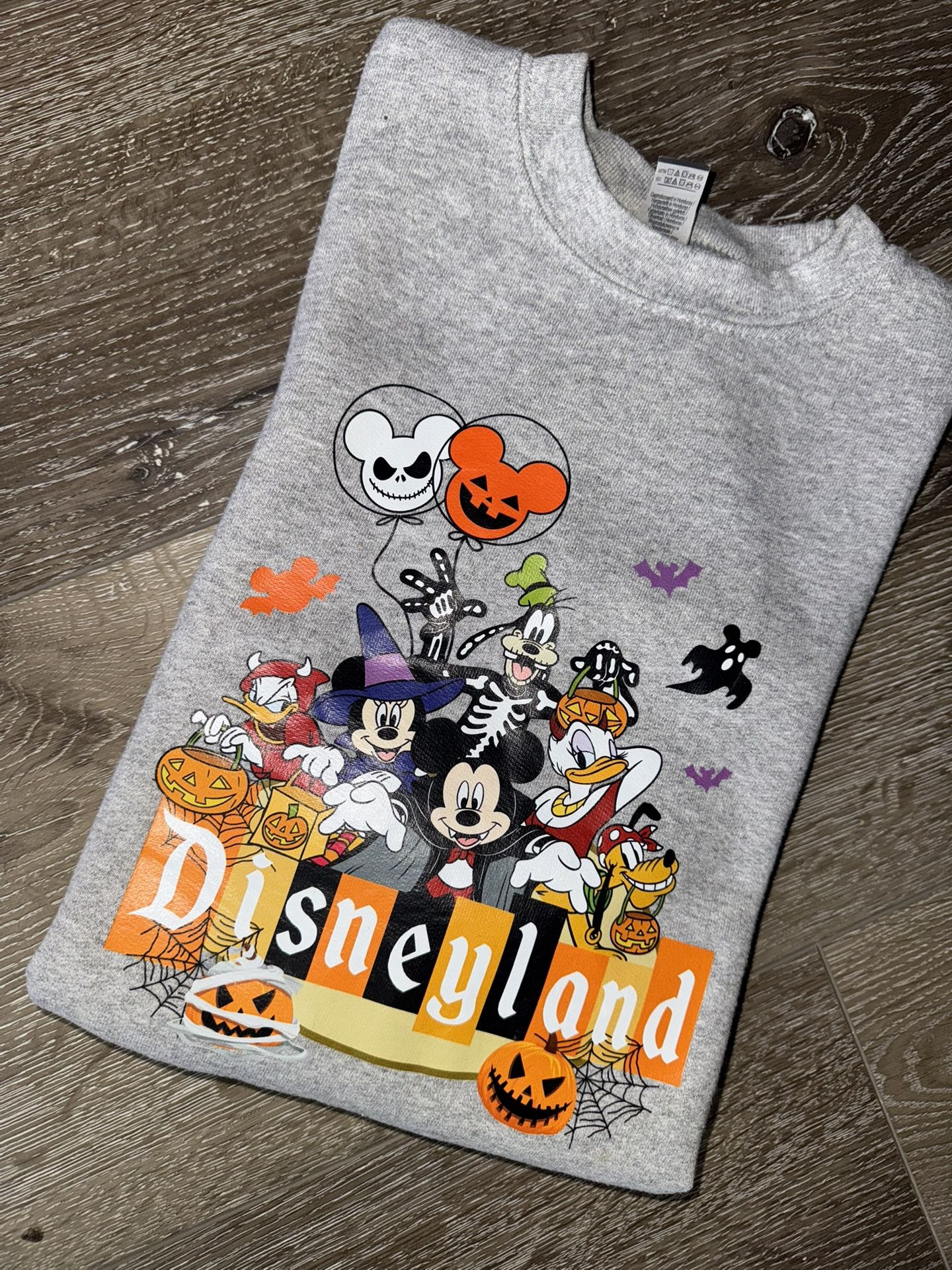 Disney Halloween Mickey And Minnie Kids Unisex Crewneck