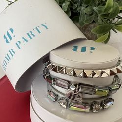New 3 Bomb Party Stacks RBP4746 Catch My Gaze Jewelry Bracelets Gift Present Chr
