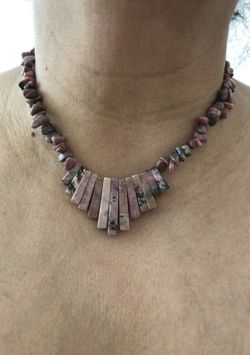 Rodocrosite pendant necklace 16’