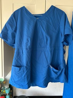 Blue scrubs