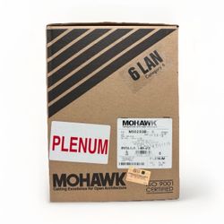 Mohawk Cat6 Plenum CMP Cable 500FT Yellow 23AWG M58283B Ethernet NEW