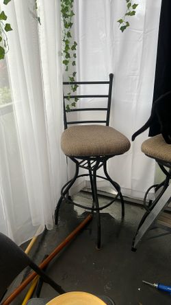 Set Of Two High Top Patio Chairs