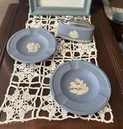 💙🩵  Wedgewood Vintage Blue Pieces purchased in London in 1970. Authentic. All signed/ stamped. 