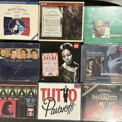 9 VARIOUS OPERA CD BOX SETS WITH ALL OF THE OPERA GREATS!