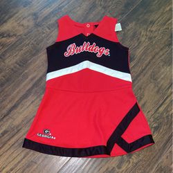 Georgia bulldog Infant 24months Cheerleader Dress