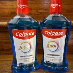 Colgate Total Peppermint Mouthwash – 2 Bottles (33.8 fl oz each)
