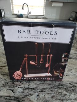 Mixology Bar kit / Bar Set (5 Piece Copper Finish Set) - Brand New