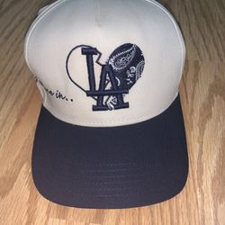 Navy & Cream Fitted Cap