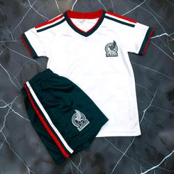 Mexico white kids jersey all size 2,4,6,8,10,12,14