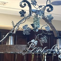 Hanging Pot Wine Rack