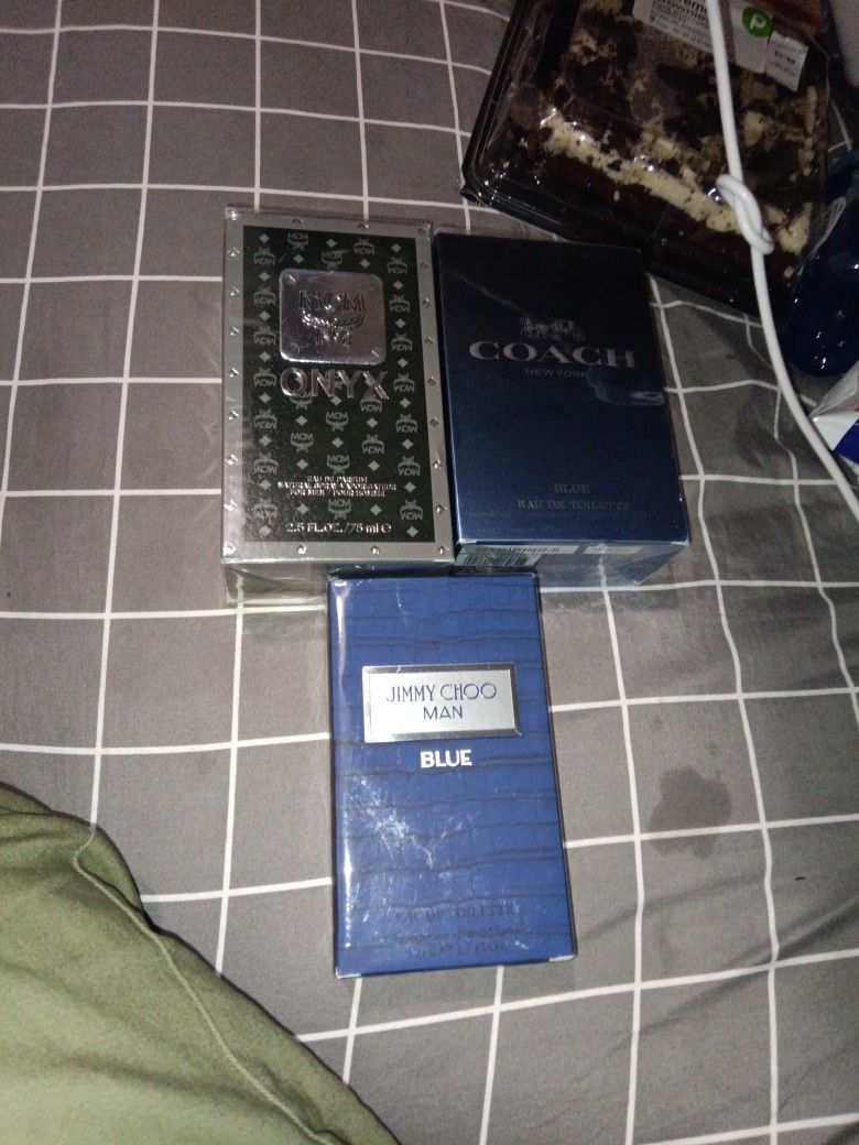 McM Onyx, Coach Blue,Jimmy Choo Man Blue