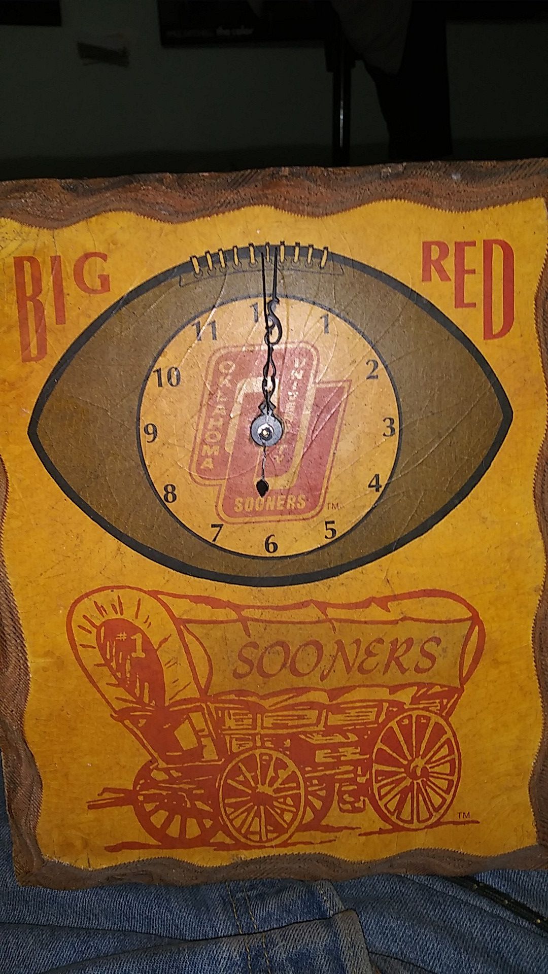 Original antique OU Sooners clock