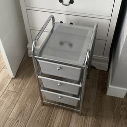 3  cubby metal stand
