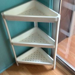 Cabinet Corner 3  Shelves Sturdy  Plastic