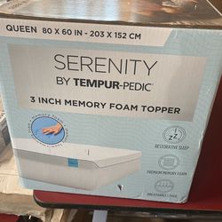 serenity 3 Inch tempur-pedic memory foam mattress topper