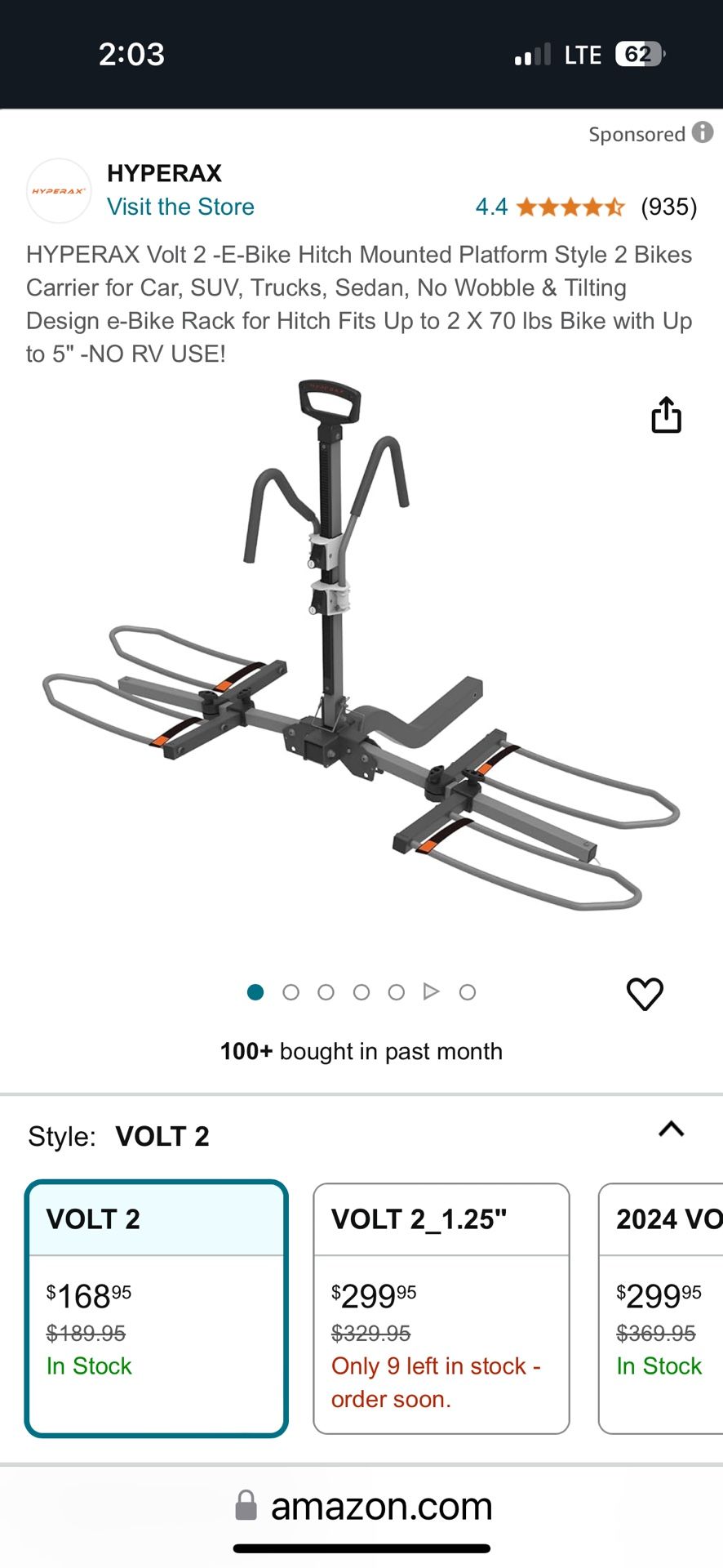 Electric Bike Or Regular Bike Hitch Rack