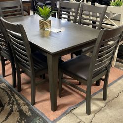 New dining table, beautiful color, ready to deliver