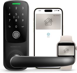 ULTRALOQ Latch 5 Pro WiFi Smart Lock w/ Apple Home Key & Fingerprint
