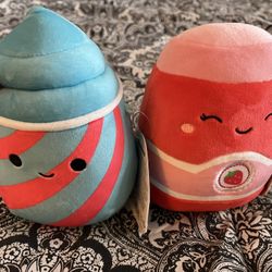 (2) 5” Squishmallows